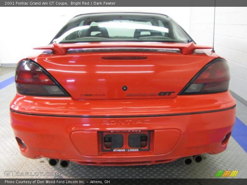 Bright Red / Dark Pewter 2001 Pontiac Grand Am GT Coupe