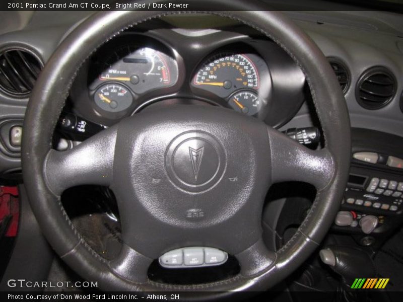 Bright Red / Dark Pewter 2001 Pontiac Grand Am GT Coupe