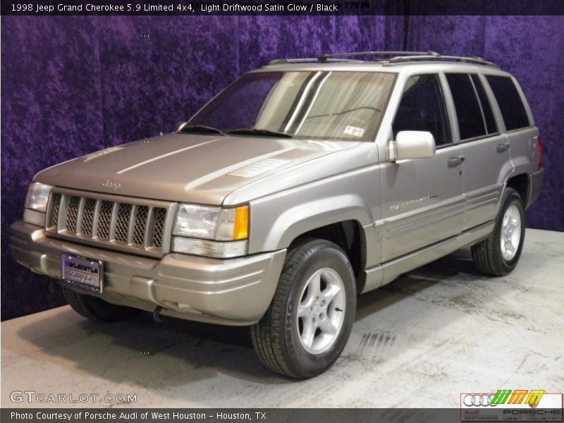 Light Driftwood Satin Glow / Black 1998 Jeep Grand Cherokee 5.9 Limited 4x4