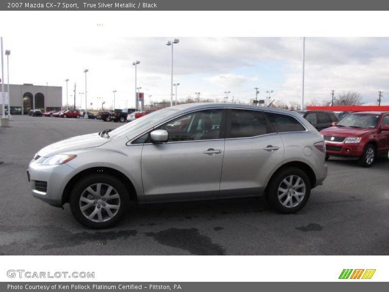 True Silver Metallic / Black 2007 Mazda CX-7 Sport