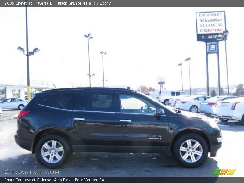 Black Granite Metallic / Ebony 2009 Chevrolet Traverse LT