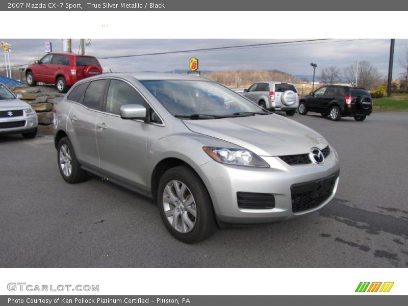 True Silver Metallic / Black 2007 Mazda CX-7 Sport