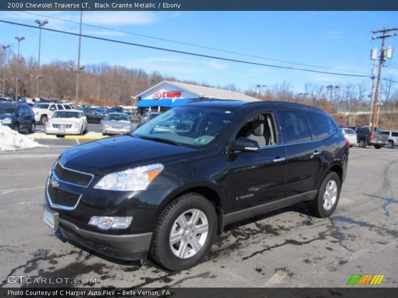 Black Granite Metallic / Ebony 2009 Chevrolet Traverse LT