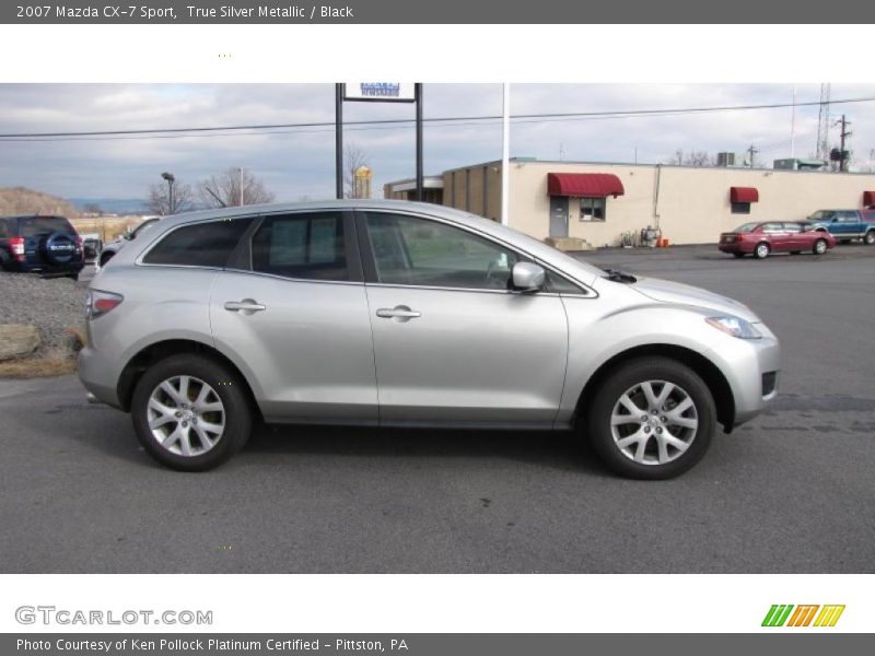 True Silver Metallic / Black 2007 Mazda CX-7 Sport