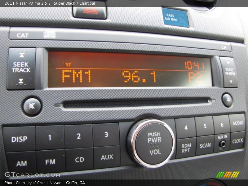 Super Black / Charcoal 2011 Nissan Altima 2.5 S