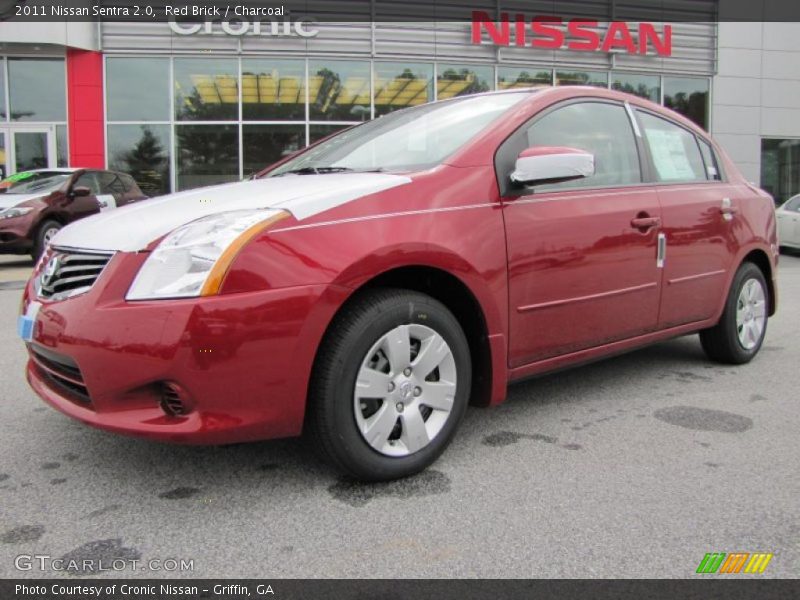 Red Brick / Charcoal 2011 Nissan Sentra 2.0