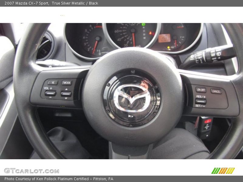 True Silver Metallic / Black 2007 Mazda CX-7 Sport