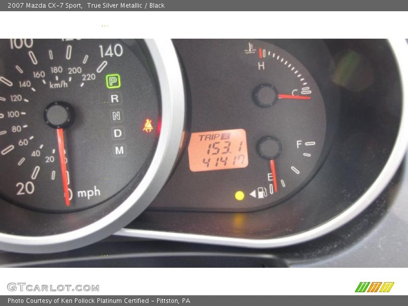 True Silver Metallic / Black 2007 Mazda CX-7 Sport