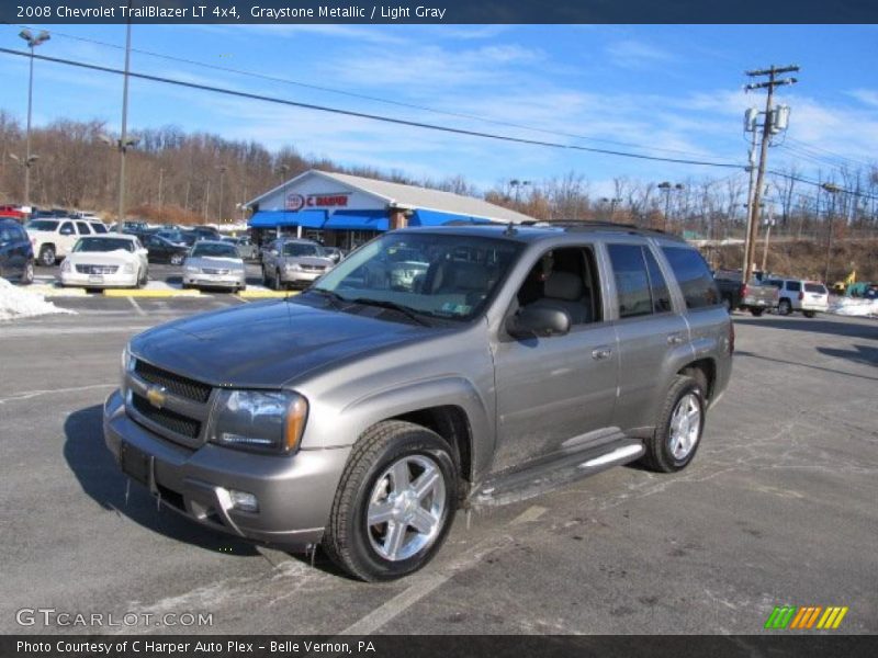 Graystone Metallic / Light Gray 2008 Chevrolet TrailBlazer LT 4x4
