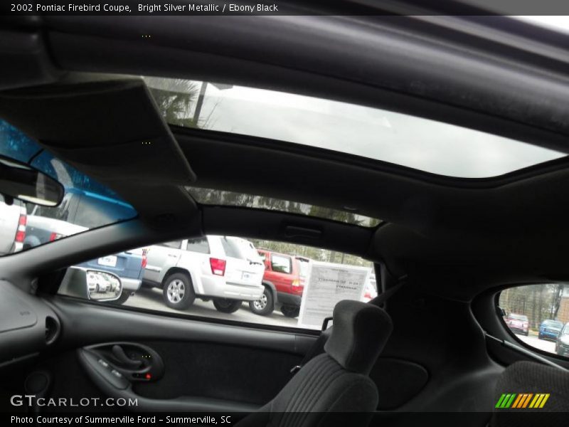 Bright Silver Metallic / Ebony Black 2002 Pontiac Firebird Coupe