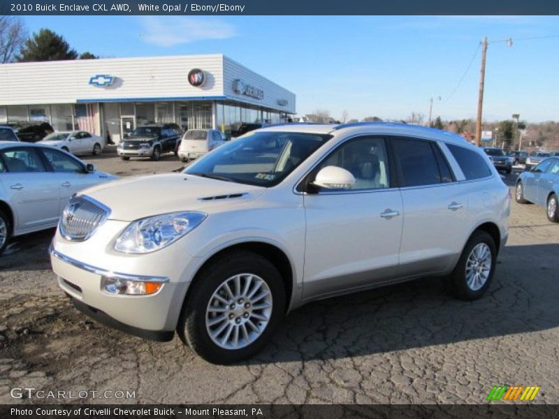 White Opal / Ebony/Ebony 2010 Buick Enclave CXL AWD