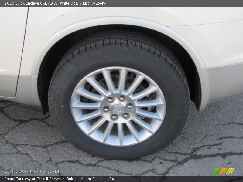 White Opal / Ebony/Ebony 2010 Buick Enclave CXL AWD