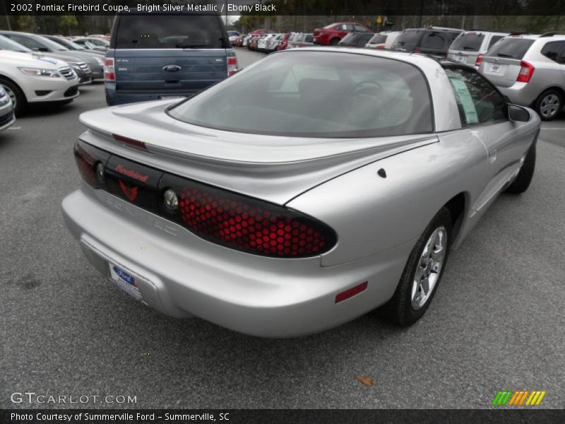 Bright Silver Metallic / Ebony Black 2002 Pontiac Firebird Coupe