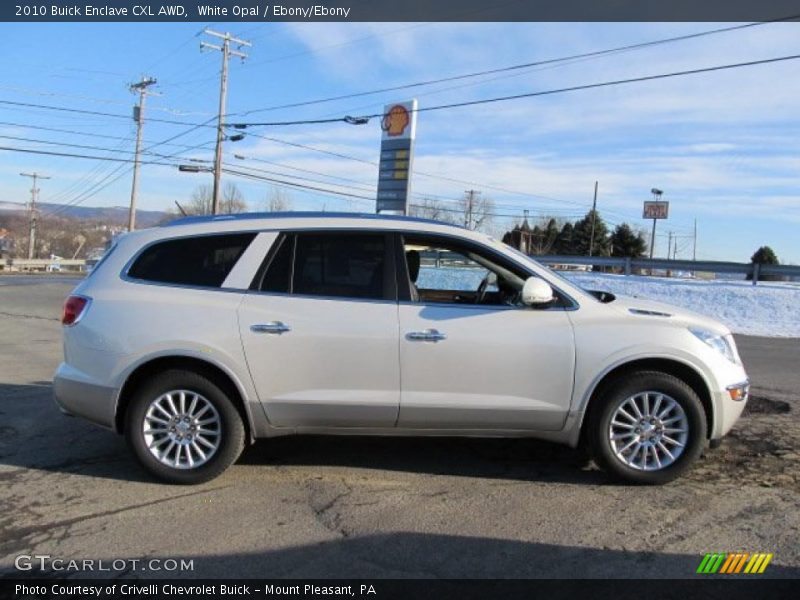 White Opal / Ebony/Ebony 2010 Buick Enclave CXL AWD