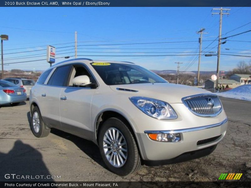 White Opal / Ebony/Ebony 2010 Buick Enclave CXL AWD