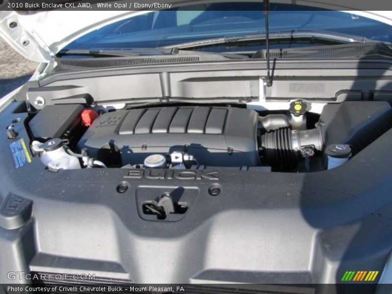 White Opal / Ebony/Ebony 2010 Buick Enclave CXL AWD