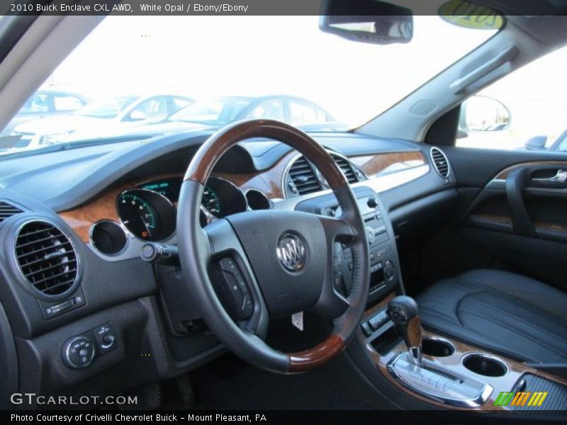 White Opal / Ebony/Ebony 2010 Buick Enclave CXL AWD