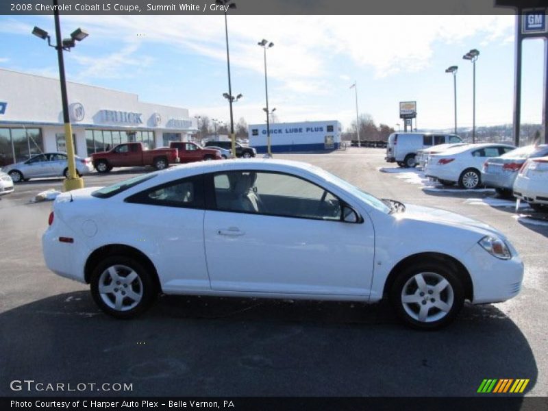 Summit White / Gray 2008 Chevrolet Cobalt LS Coupe