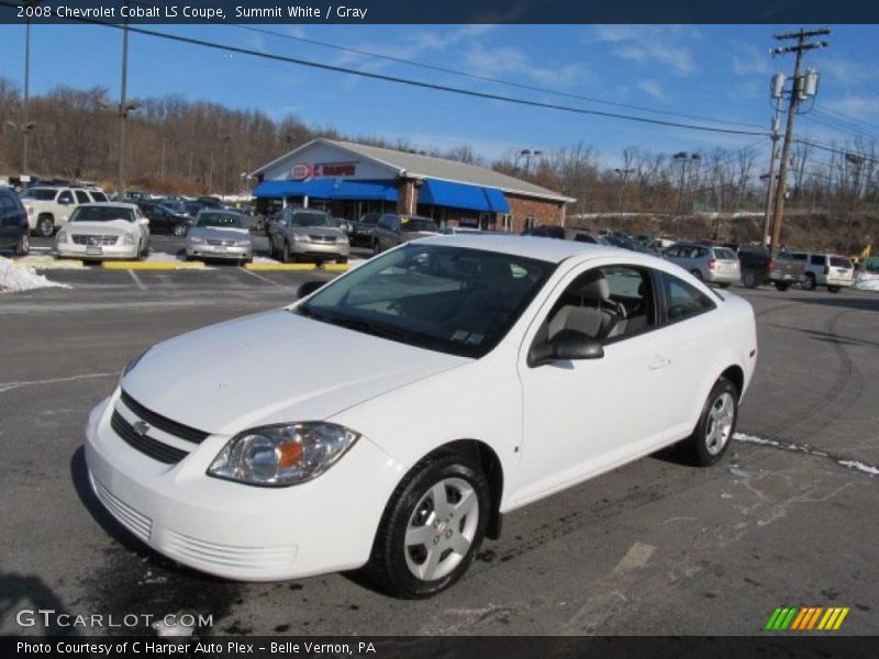 Summit White / Gray 2008 Chevrolet Cobalt LS Coupe
