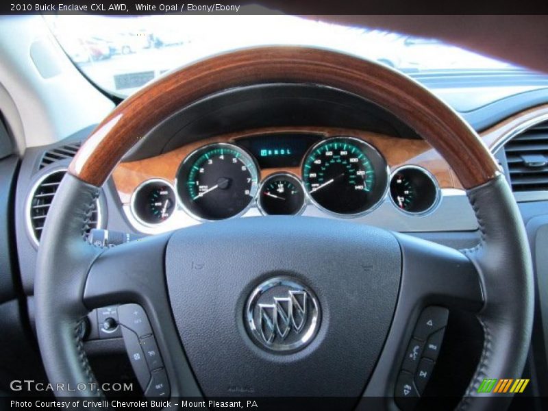 White Opal / Ebony/Ebony 2010 Buick Enclave CXL AWD