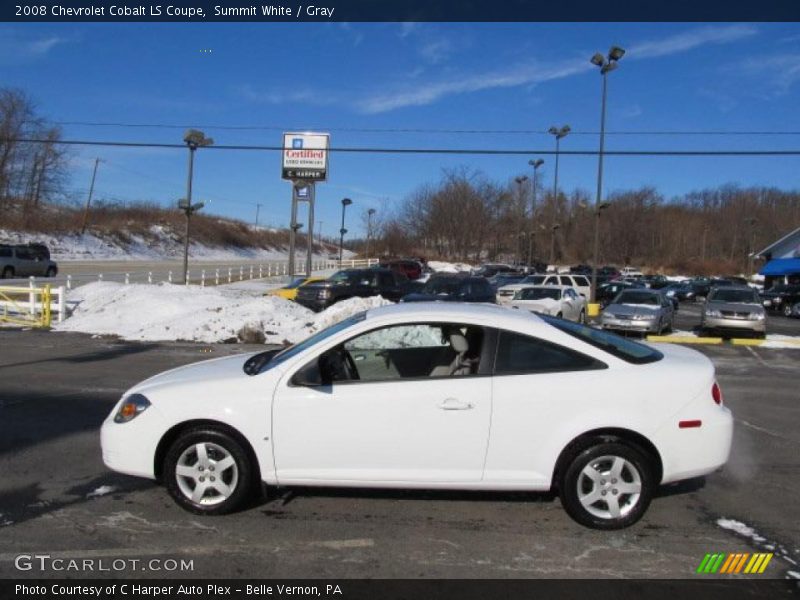 Summit White / Gray 2008 Chevrolet Cobalt LS Coupe