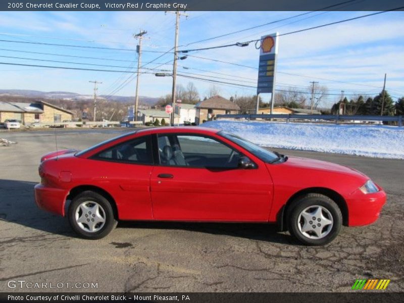 Victory Red / Graphite Gray 2005 Chevrolet Cavalier Coupe