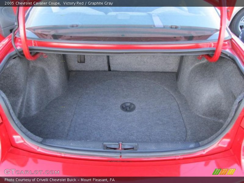 Victory Red / Graphite Gray 2005 Chevrolet Cavalier Coupe