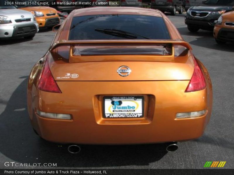 Le Mans Sunset Metallic / Carbon Black 2004 Nissan 350Z Coupe