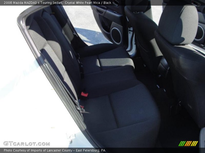 Crystal White Pearl Mica / Black 2008 Mazda MAZDA3 s Touring Sedan