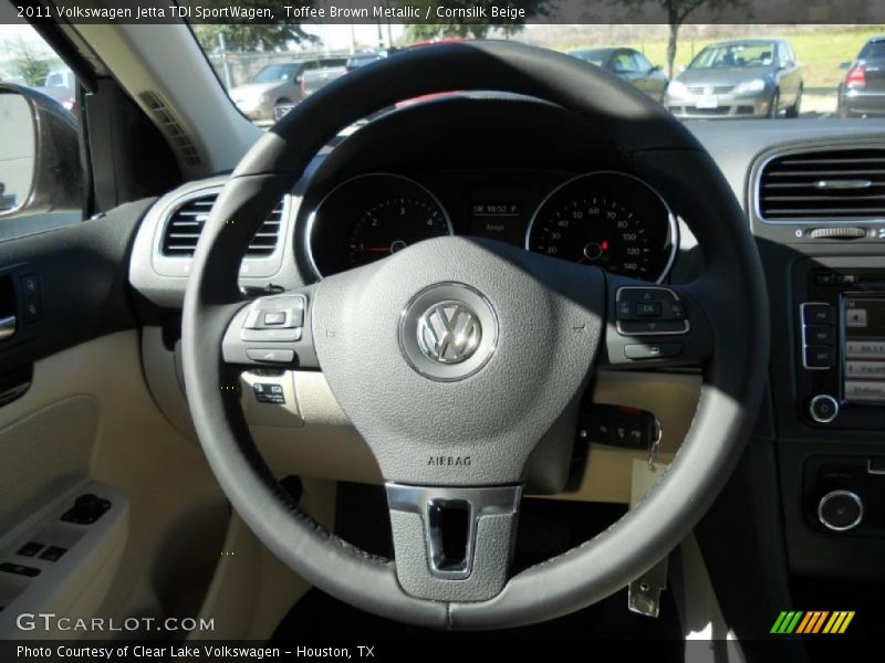 Toffee Brown Metallic / Cornsilk Beige 2011 Volkswagen Jetta TDI SportWagen