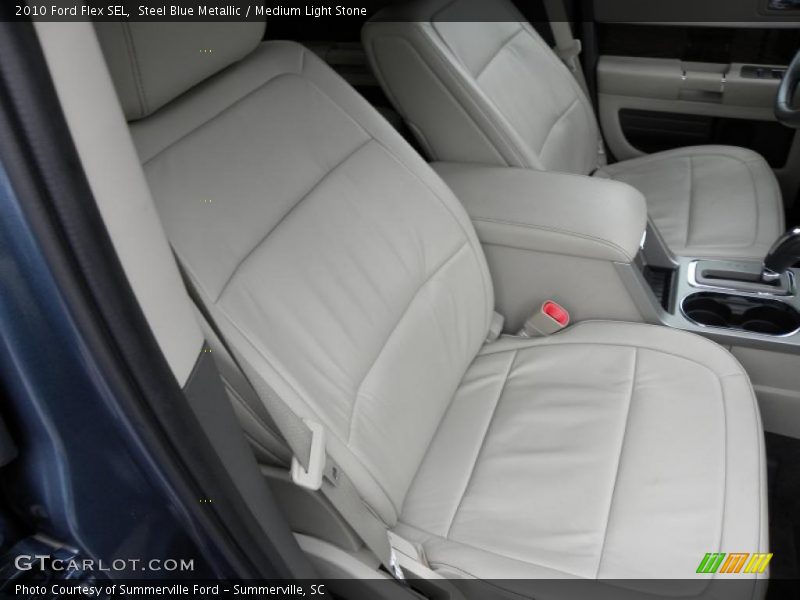 Steel Blue Metallic / Medium Light Stone 2010 Ford Flex SEL