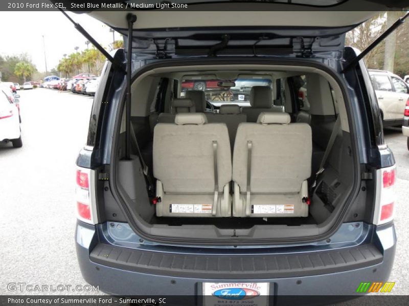 Steel Blue Metallic / Medium Light Stone 2010 Ford Flex SEL