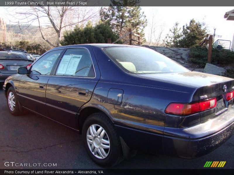 Blue Velvet Pearl / Sage 1999 Toyota Camry LE