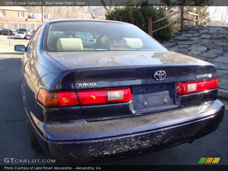 Blue Velvet Pearl / Sage 1999 Toyota Camry LE