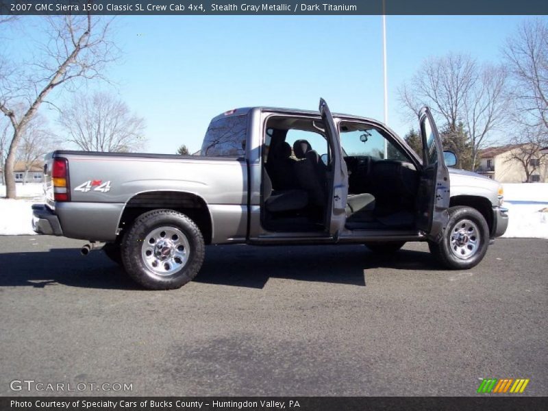 Stealth Gray Metallic / Dark Titanium 2007 GMC Sierra 1500 Classic SL Crew Cab 4x4