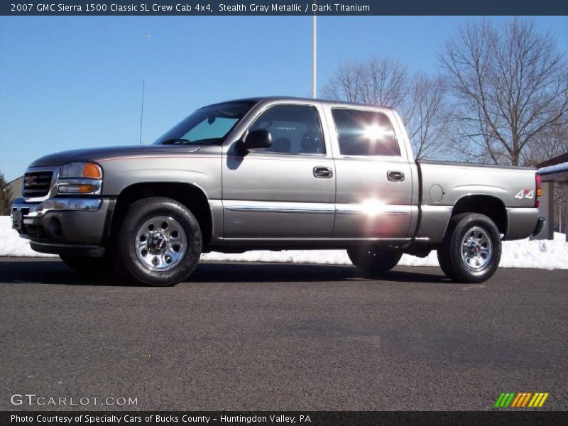 Stealth Gray Metallic / Dark Titanium 2007 GMC Sierra 1500 Classic SL Crew Cab 4x4