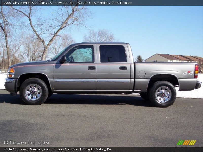 Stealth Gray Metallic / Dark Titanium 2007 GMC Sierra 1500 Classic SL Crew Cab 4x4