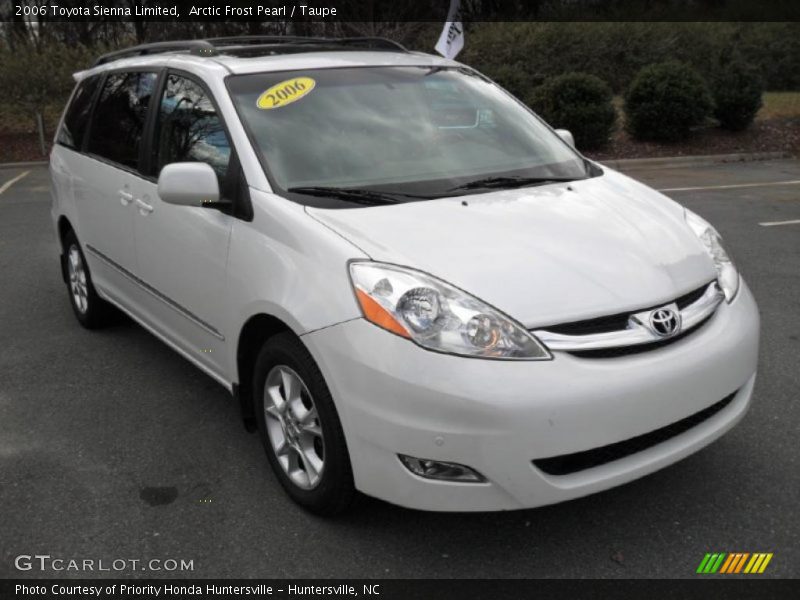 Arctic Frost Pearl / Taupe 2006 Toyota Sienna Limited