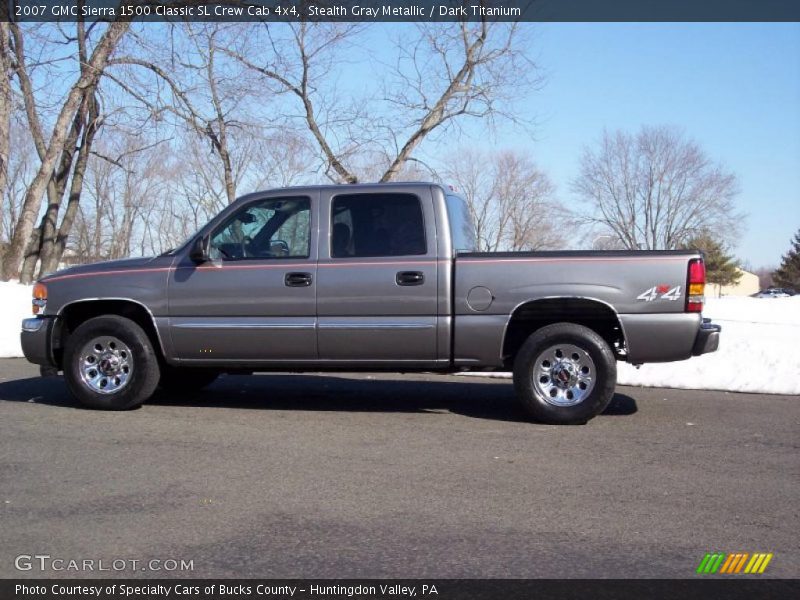 Stealth Gray Metallic / Dark Titanium 2007 GMC Sierra 1500 Classic SL Crew Cab 4x4