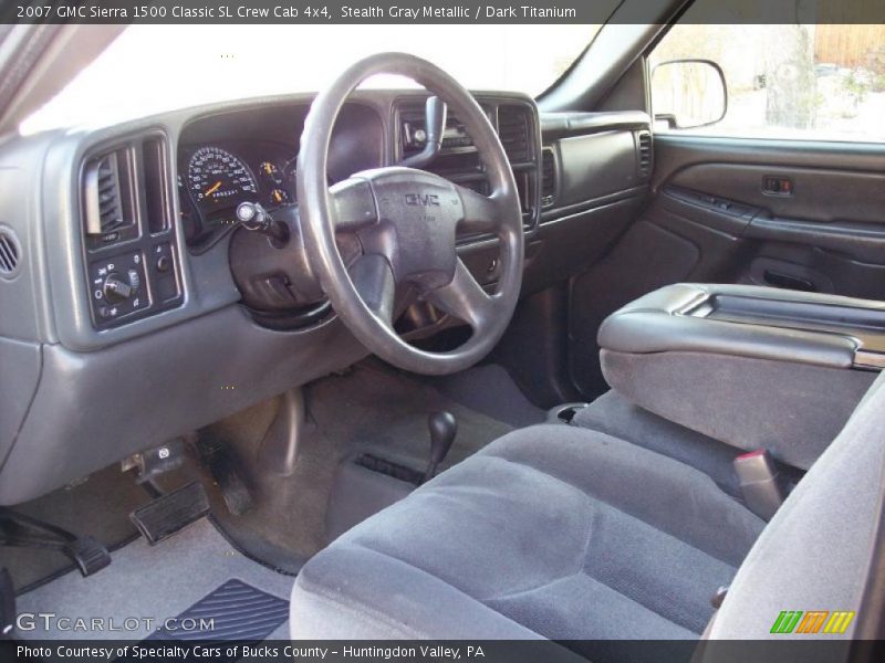 Dashboard of 2007 Sierra 1500 Classic SL Crew Cab 4x4