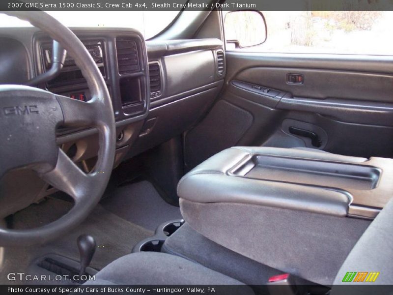Stealth Gray Metallic / Dark Titanium 2007 GMC Sierra 1500 Classic SL Crew Cab 4x4