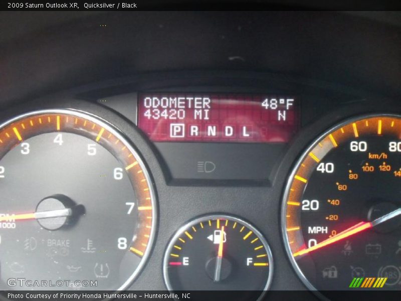 Quicksilver / Black 2009 Saturn Outlook XR