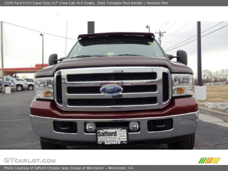 Dark Toreador Red Metallic / Medium Flint 2006 Ford F350 Super Duty XLT Crew Cab 4x4 Dually