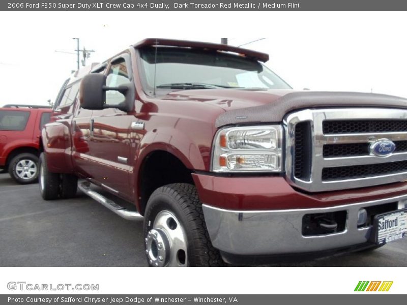 Dark Toreador Red Metallic / Medium Flint 2006 Ford F350 Super Duty XLT Crew Cab 4x4 Dually