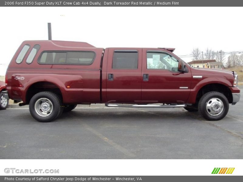 Dark Toreador Red Metallic / Medium Flint 2006 Ford F350 Super Duty XLT Crew Cab 4x4 Dually