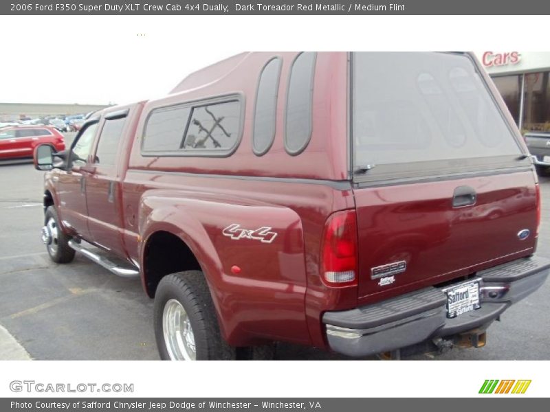 Dark Toreador Red Metallic / Medium Flint 2006 Ford F350 Super Duty XLT Crew Cab 4x4 Dually