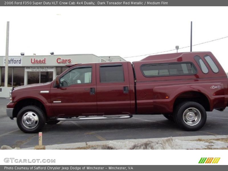 Dark Toreador Red Metallic / Medium Flint 2006 Ford F350 Super Duty XLT Crew Cab 4x4 Dually