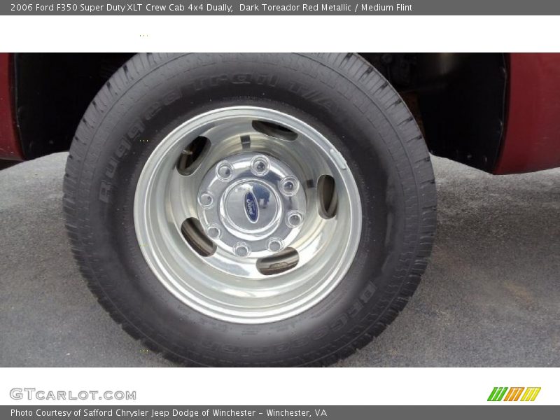 Dark Toreador Red Metallic / Medium Flint 2006 Ford F350 Super Duty XLT Crew Cab 4x4 Dually