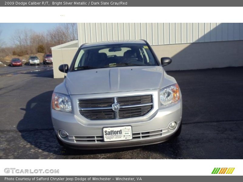 Bright Silver Metallic / Dark Slate Gray/Red 2009 Dodge Caliber R/T