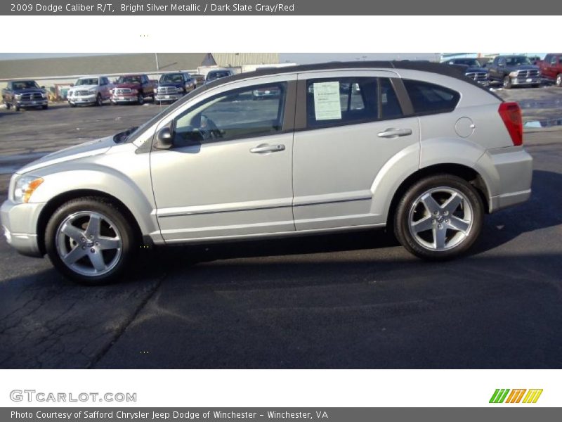 Bright Silver Metallic / Dark Slate Gray/Red 2009 Dodge Caliber R/T